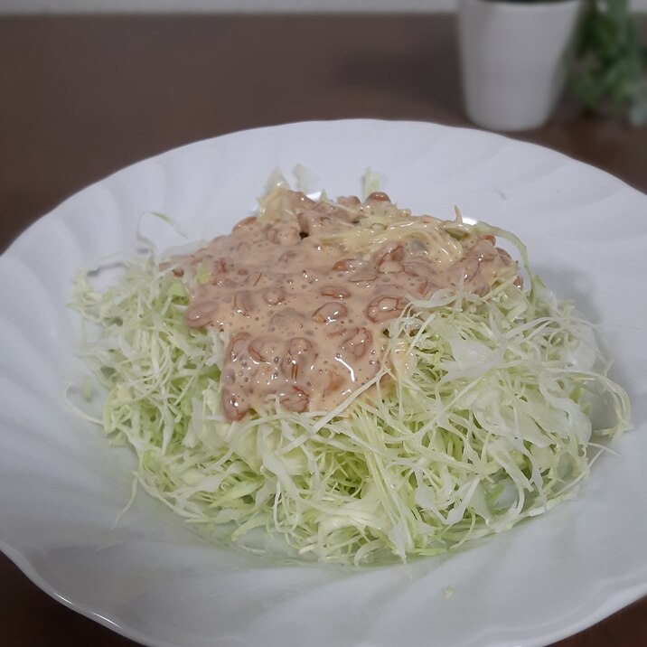 【無限】納豆サラダ